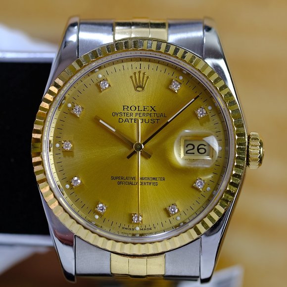 Rolex Datejust 16233 Factory Dial 36mm Watch-Quick - Picture 1 of 7